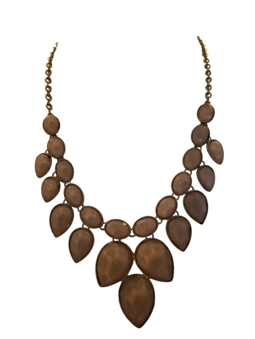Teardrop Necklace Taupe
